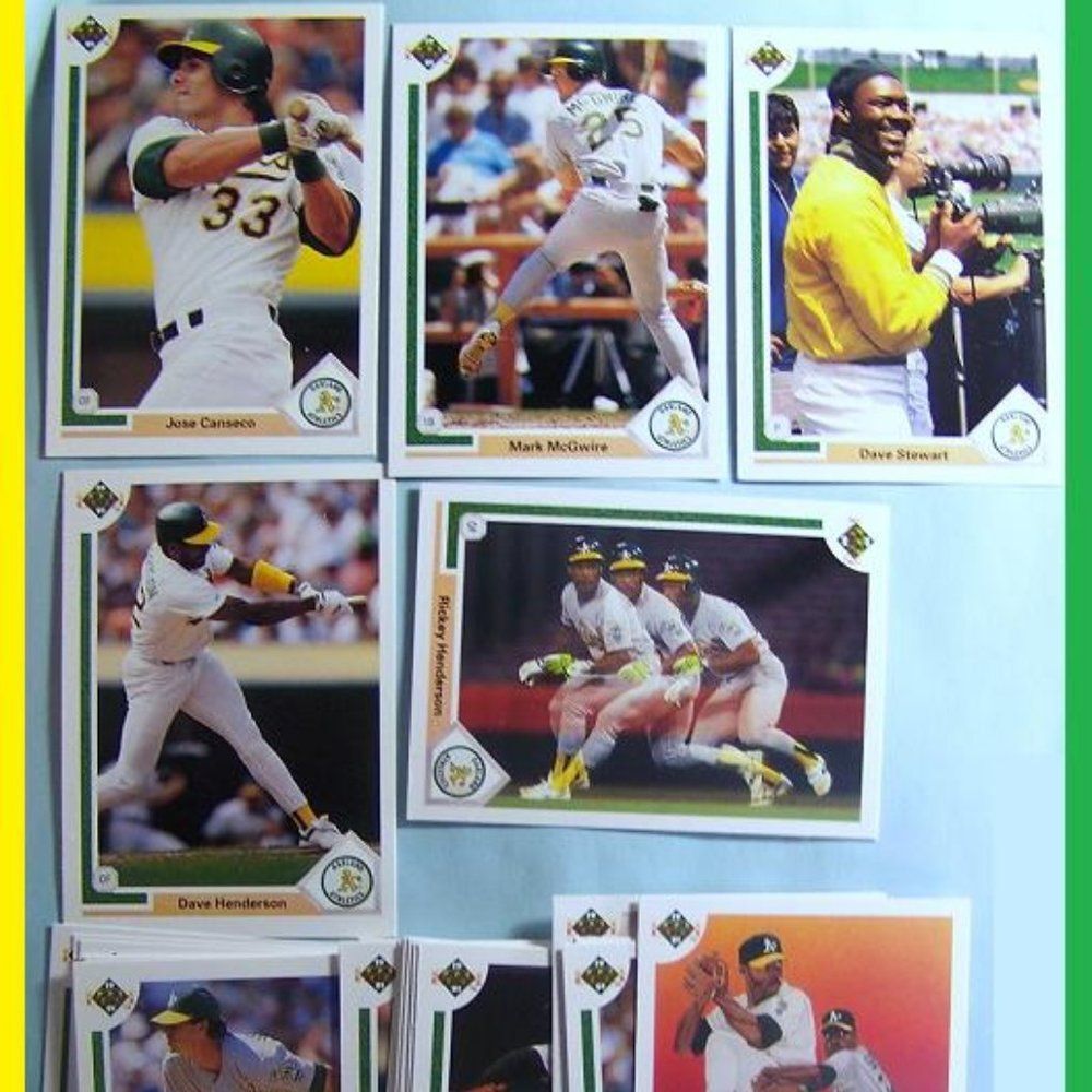1991 Upper Deck Oakland Athletics Team Set of vintage Baseball Cards NMint - Picture 2 of 4